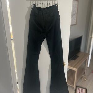 Black Flared Pants EDIKTED pleather
